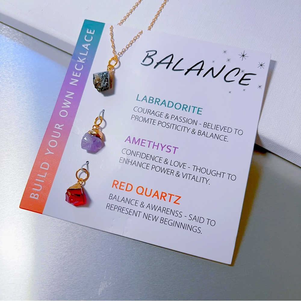 Interchangeable natural crystal necklaces